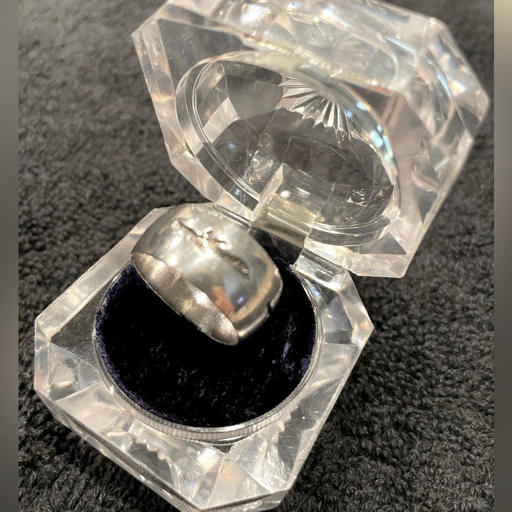 Native American Sterling Silver Ring with engraving